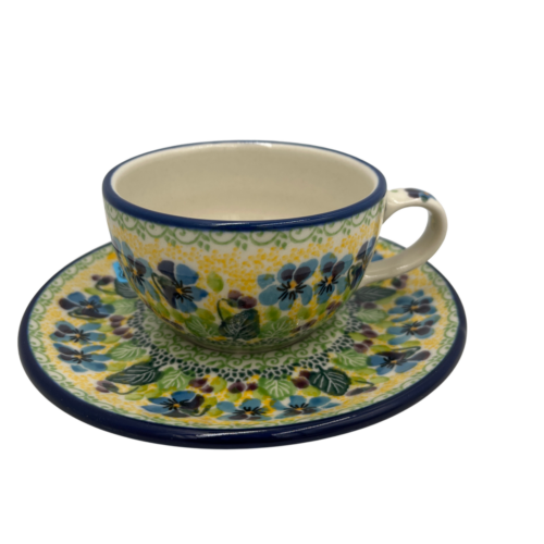 Filiżanka ceramiczna ze spodkiem 200 ml