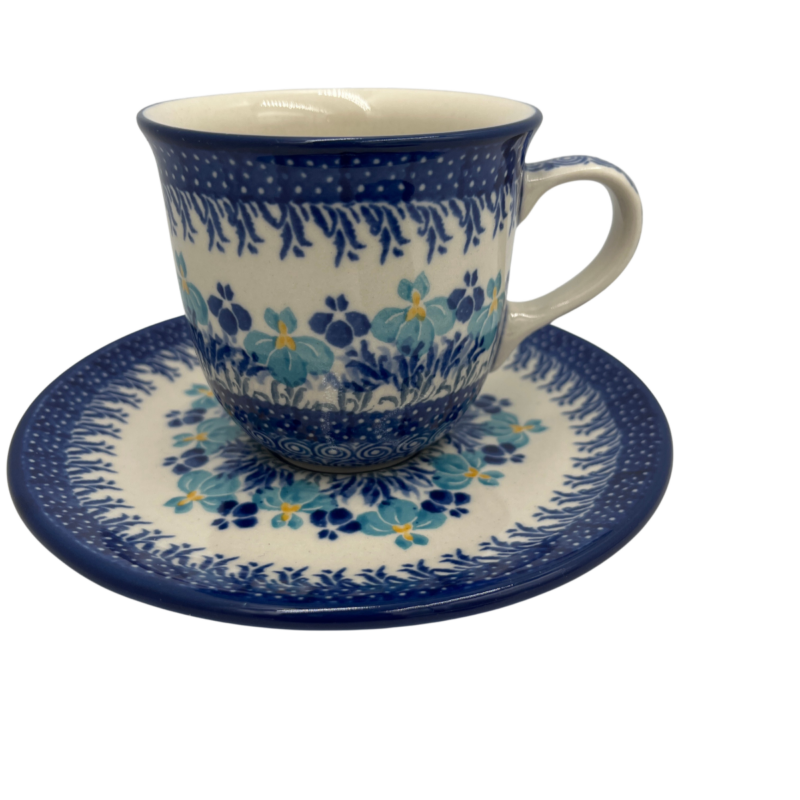 Filiżanka ceramiczna ze spodkiem 200 ml