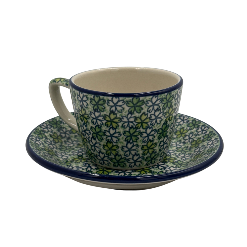 Filiżanka ceramiczna ze spodkiem 200 ml