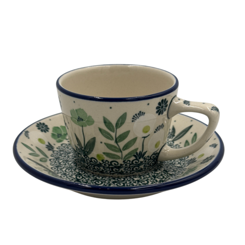 Filiżanka ceramiczna ze spodkiem 200 ml