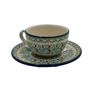 Filiżanka ceramiczna ze spodkiem 200 ml