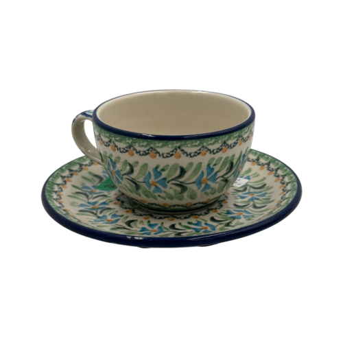 Filiżanka ceramiczna ze spodkiem 200 ml