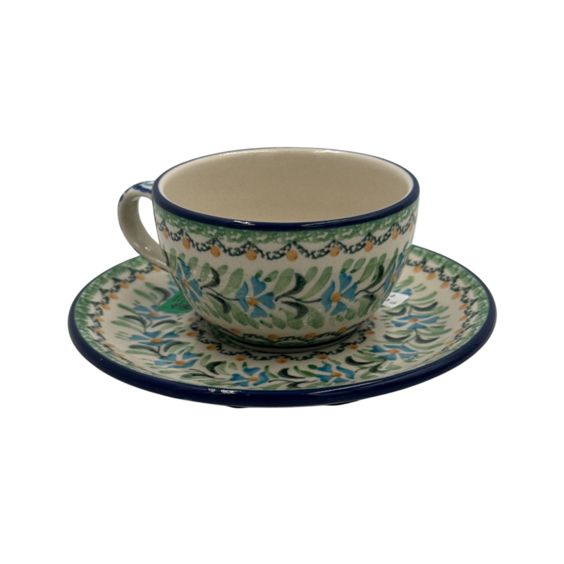 Filiżanka ceramiczna ze spodkiem 200 ml